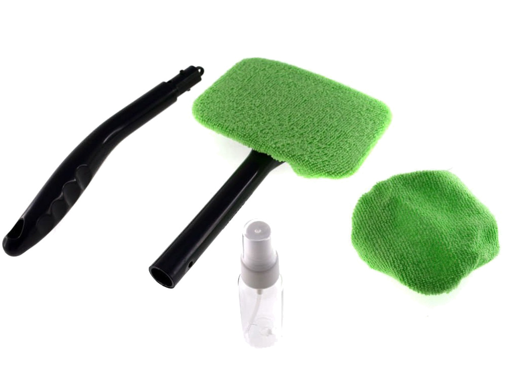 Car Windshield Cleaning Tool, Microfiber Window Washing Brush, Automobile Window Mirror Dust Dirt Removal Tool (2)