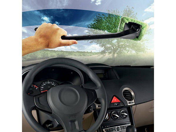 Car Windshield Cleaning Tool, Microfiber Window Washing Brush, Automobile Window Mirror Dust Dirt Removal Tool (4)