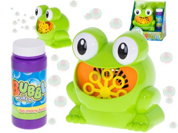 Children Soap Bubbles Bubble Machine Green Frog