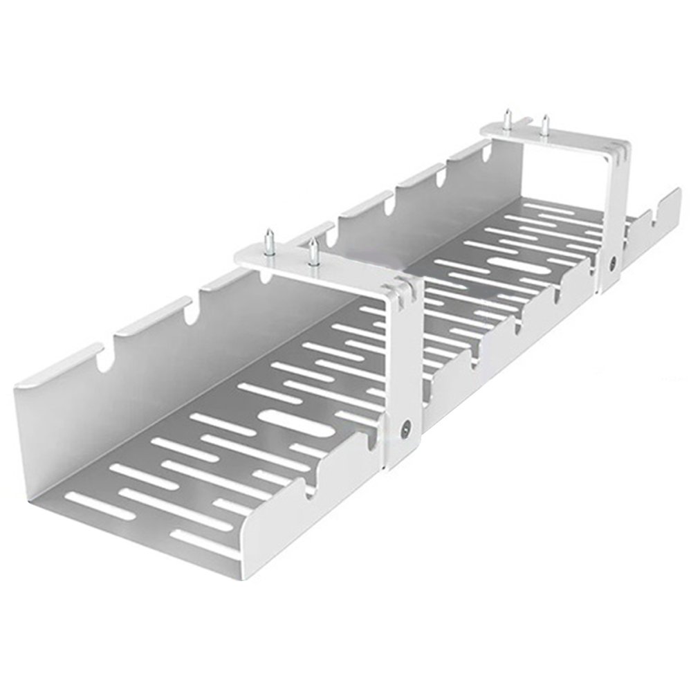 Cable organizer under desk top white (0)