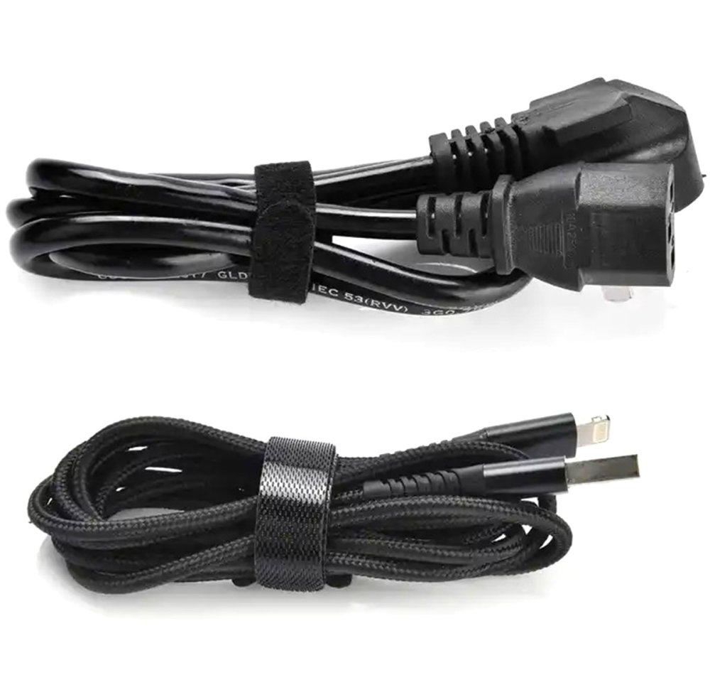 Reusable Hook and Loop Cable Ties 50 Pcs, Black (3)