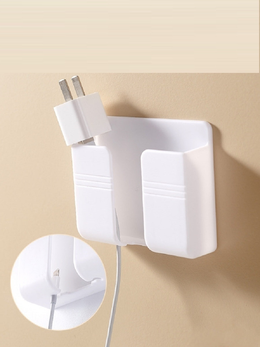 Wall organizer / Phone, remote control, electronics, wires holder, stand / Hanging storage container, box (2)