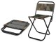 Folding fishing chair with backrest, durable, camouflage