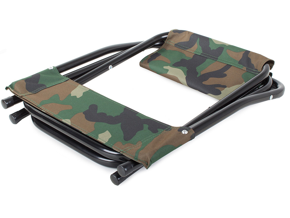 Large folding fishing and camping chair, camouflage (1)
