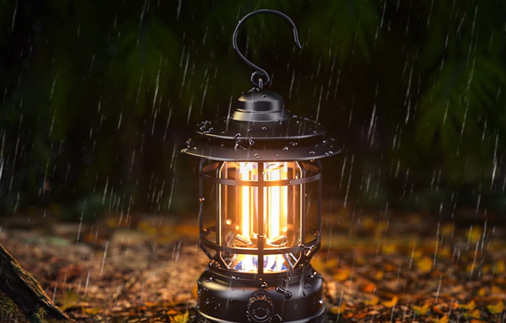 Retro Camping Lamp Superfire T51 USB-C (1)
