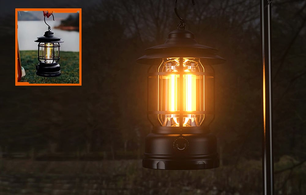 Retro Camping Lamp Superfire T51 USB-C (3)