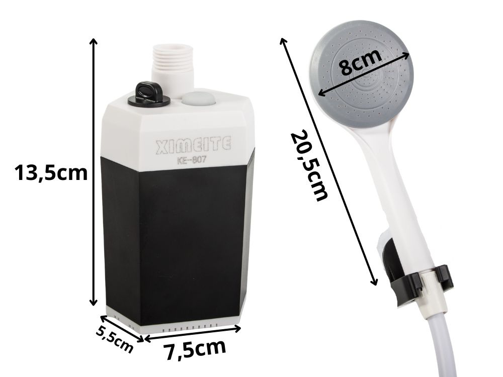 Portable Camping Shower with Rechargeable Battery Pump for Travel (1)