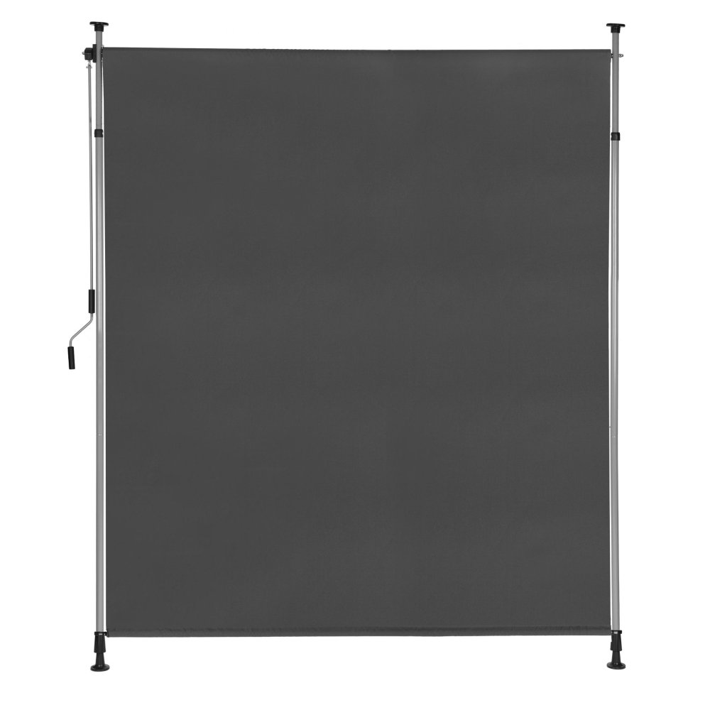 Clamp-On Retractable Balcony Awning MultiGarden, Anthracite (2)