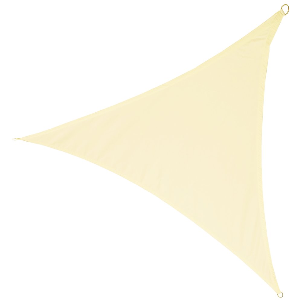 LUARO Waterproof Triangle Sun Shade Sail for Garden Patio 4x4x4m, Beige (0)