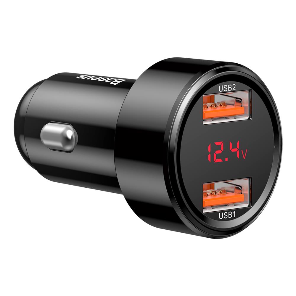 Baseus Magic Series Dual QC - Quick Charge 3.0 2x USB 45W 6A car charger black (CCMLC20A-01) (2)