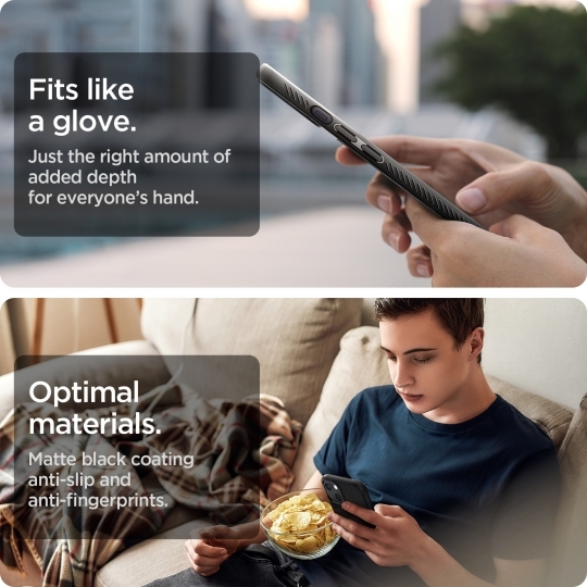 Apple iPhone 13 6.1'' Spigen Liquid Air TPU Case Cover, Black (3)