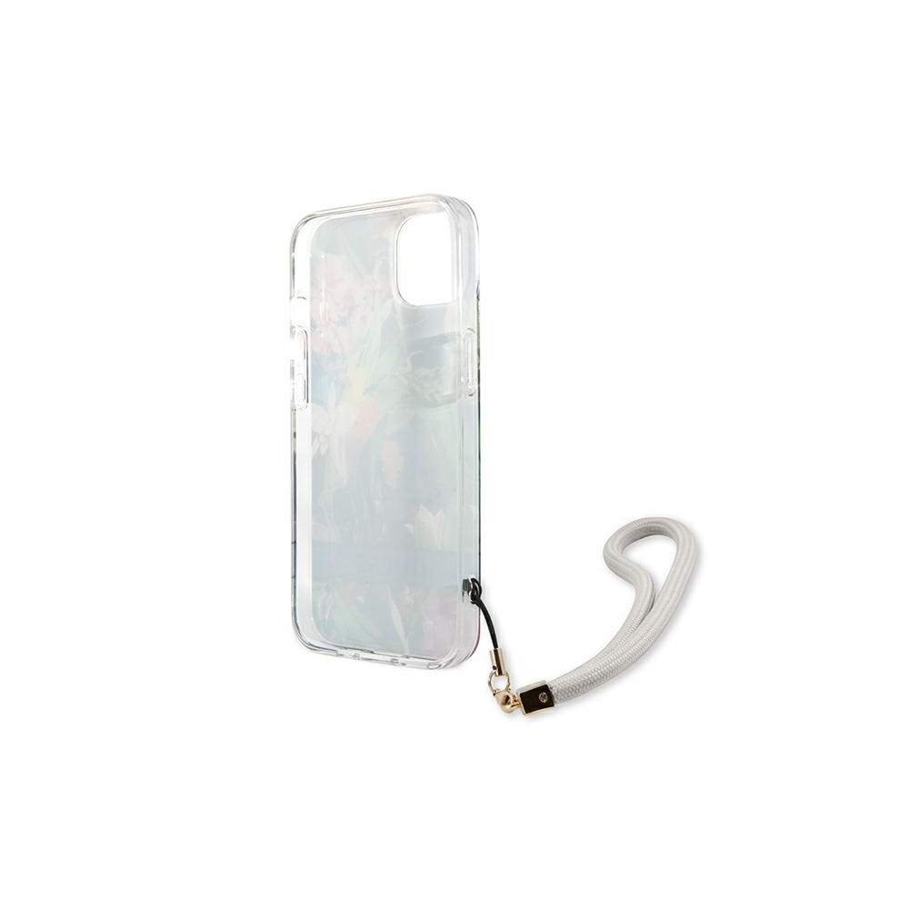 Apple iPhone 13 6.1'' Guess Flower Strap Case Cover (GUHCP13MHFLSB), Blue (1)