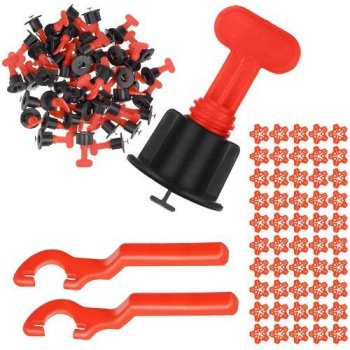 Reusable Tile Leveling System 150pcs with Spacers and Wrenches