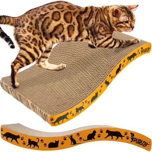 Purlov Horizontal Wave Cardboard Cat Scratcher 22037