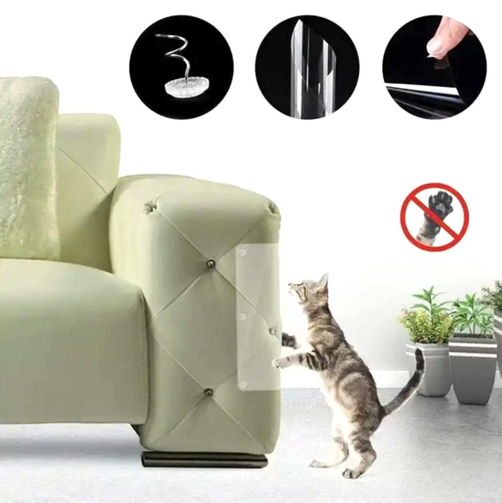 Pet Cat Anti-Scratch Protective Mat for Furniture 45x30cm, Set of 2 Pcs. (0)