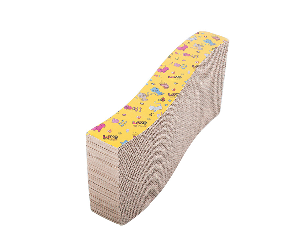 Cat Horizontal Scratcher Cardboard Scratching Post with Catnip / Cat Bed Lounger (4)