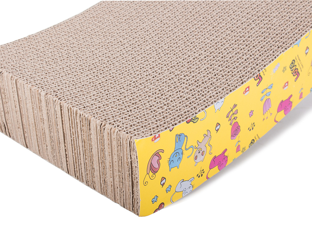 Cat Horizontal Scratcher Cardboard Scratching Post with Catnip / Cat Bed Lounger (5)