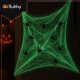 Ruhhy Glow in the Dark Spider Web with 20 Spiders, Halloween Decoration 26214