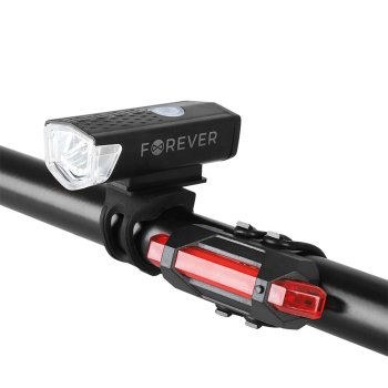 Forever Basic BLG-100 Waterproof Bicycle Front and Rear Light, USB