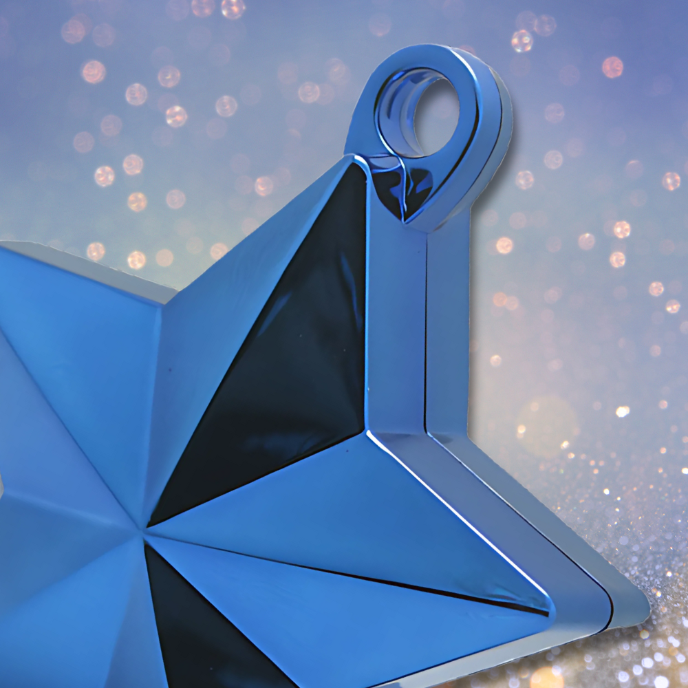 Star Balloon Weight for Helium Balloons, 170g, Blue (2)