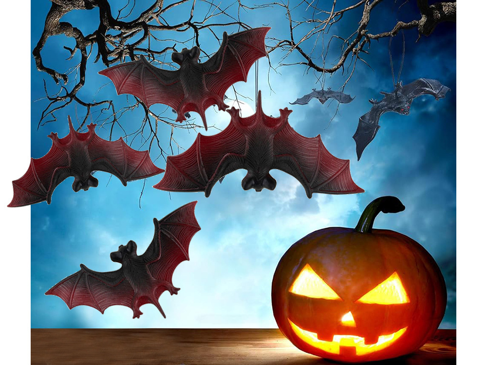 Halloween Bat Decoration Set Of 4 (1)