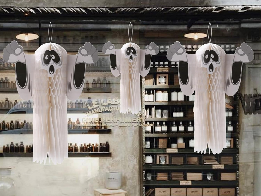 Ghost Paper Pendant Halloween Ghost 3D Folded Decoration (2)