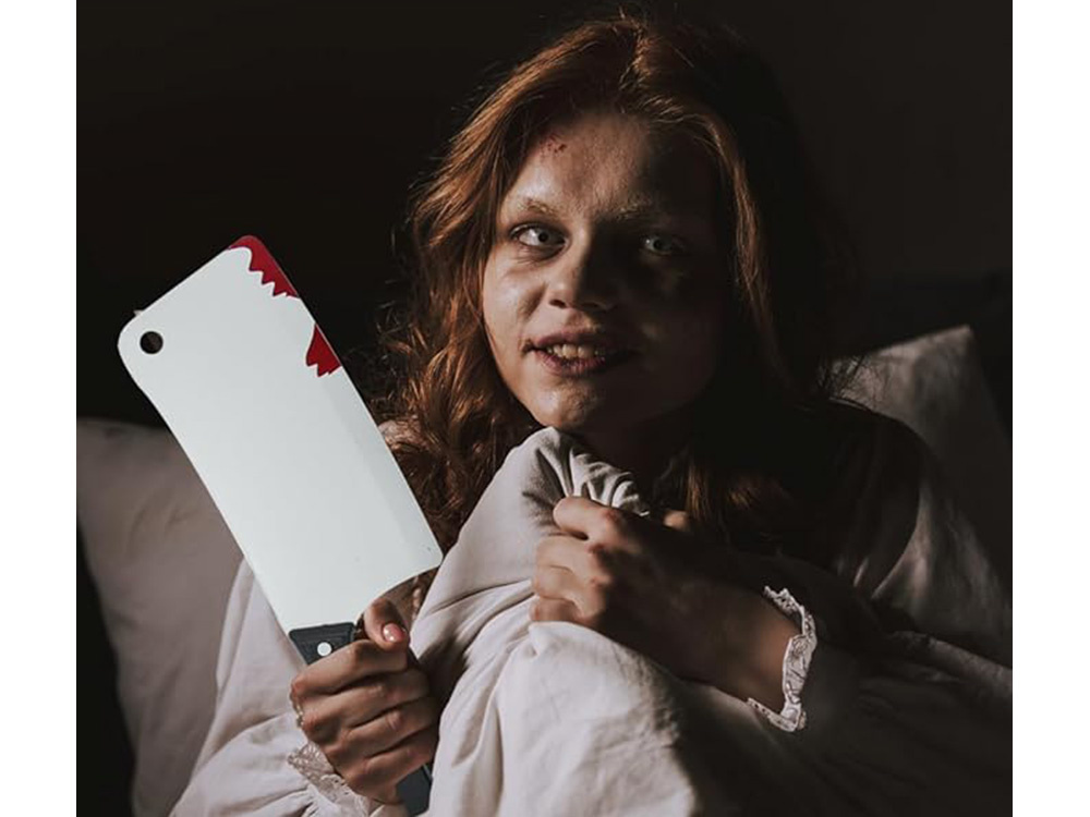 Bloody Cleaver For Murderer Killer Psychopath Costume Halloween Knife (1)