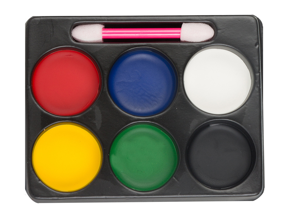 Face makeup kit for Halloween, devil horns, fake blood (2)