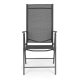 MultiGarden Folding Garden Chair with Adjustable Backrest, Grey