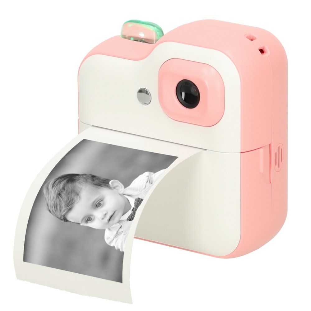 Kids Instant Camera with Thermal Printer, 32GB memory card, Pink (0)