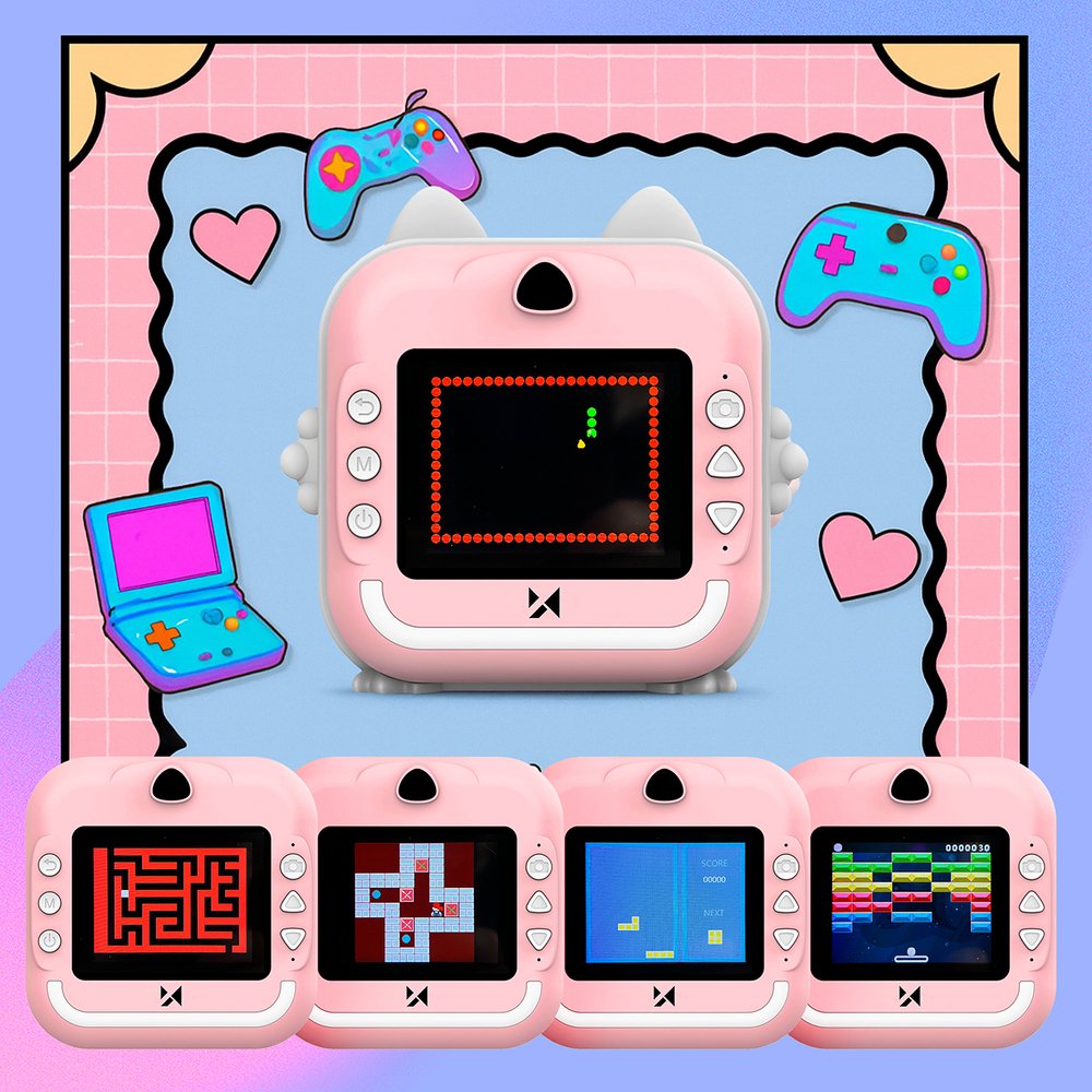 Wozinsky WDT-02 Instant Camera with Thermal Printer, Pink (0)