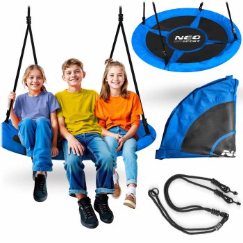 Neo-Sport Swingo 110 cm Saucer Tree Swing for Kids Outdoor Backyard Play