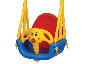 Ricokids 3-in-1 Convertible Toddler Swing Safe Seat Jumbo Elephant 101