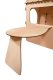 Kids Indoor Outdoor Garden Wooden Play House with Table and Chalk Board, 86x137x105 cm
