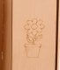 Kids Indoor Outdoor Garden Wooden Play House with Table and Chalk Board, 86x137x105 cm