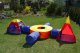 7-in-1 Kids Play Tent Set with 4 Crawl Tunnels and Playhouses