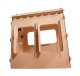 Kids Indoor Outdoor Garden Wooden Play House with Table and Chalk Board, 86x137x105 cm