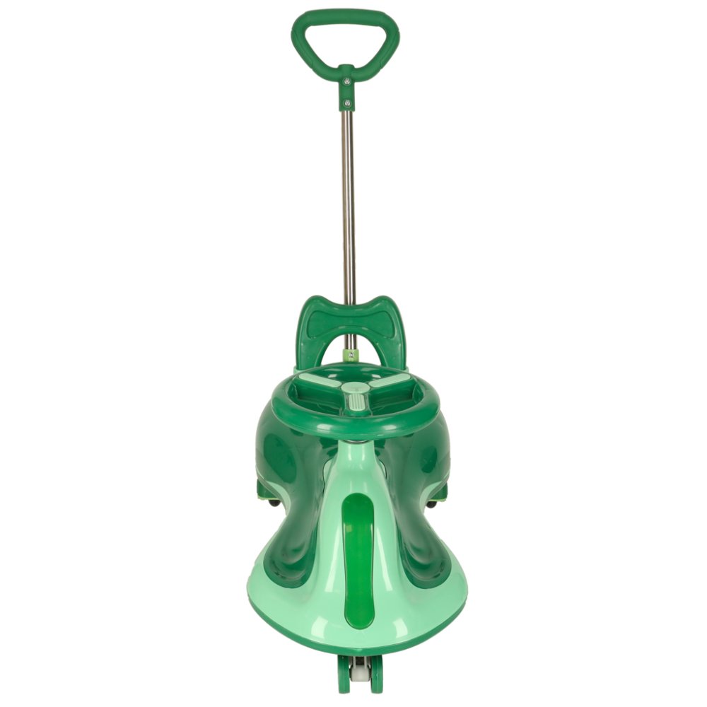 Swing FIX S2 Wiggle Car with LED Wheels and Push Handle, Green, max 100kg (2)