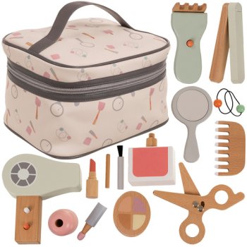 Kruzzel Wooden Makeup Toy Set for Kids 17-in-1 26457
