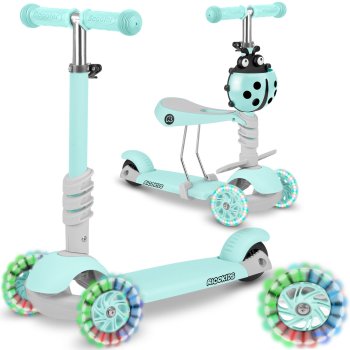 Ricokids Buggy Kids Mint Green 3-Wheel Scooter