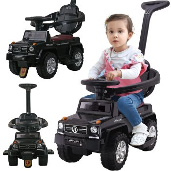 4-in-1 Ride-On Push Car and Baby Walker with Parent Handle