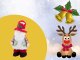 Christmas Tree Gnome with LED Light, 30 cm