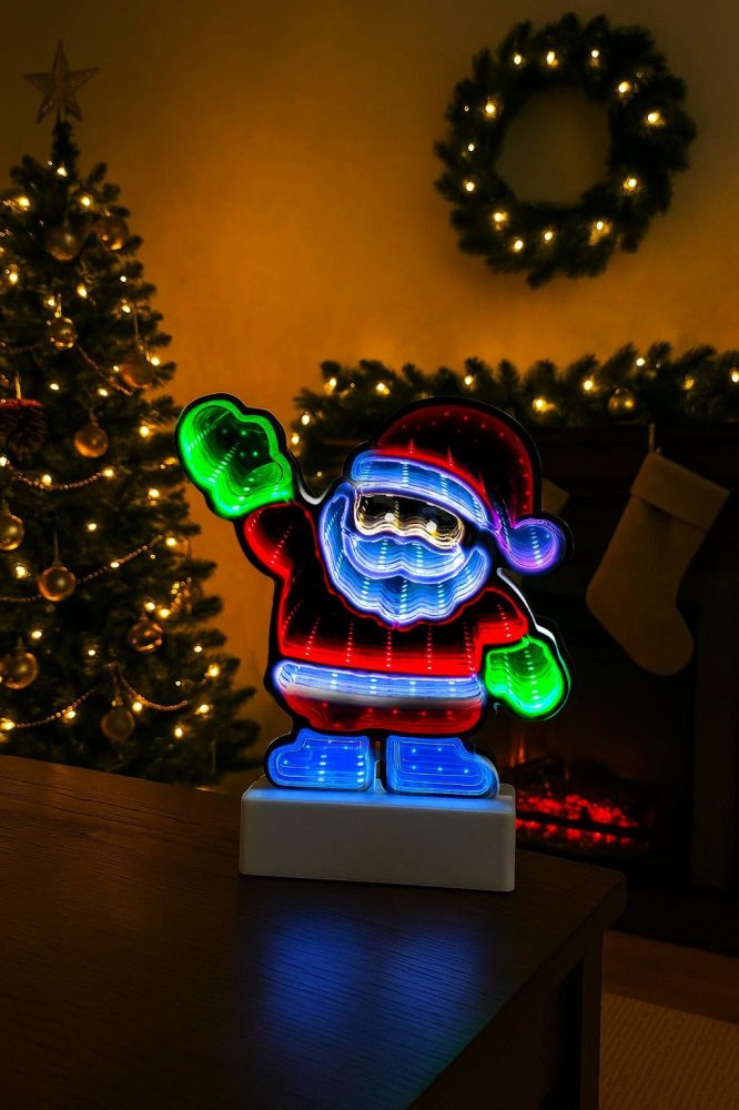 3D LED Santa Claus Light Christmas Window Decoration USB Powered Lamp (1)