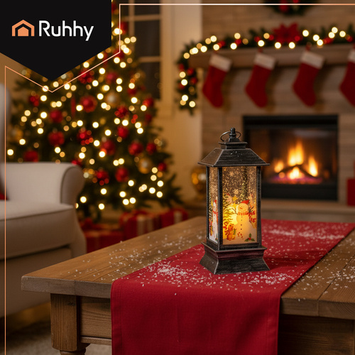 Christmas LED Lantern Ruhhy 26755, Battery Operated, Silver (3)