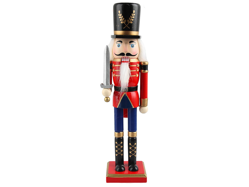 Christmas Wooden Nutcracker, Decorative Figurine, 30 cm (2)