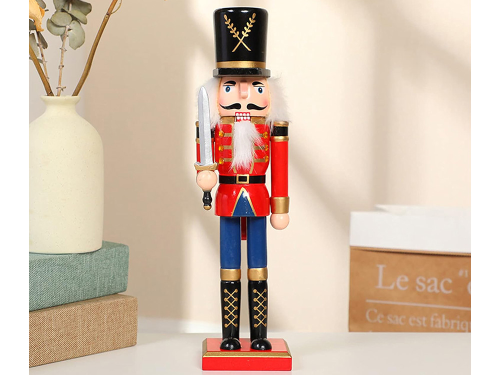 Christmas Wooden Nutcracker, Decorative Figurine, 30 cm (5)
