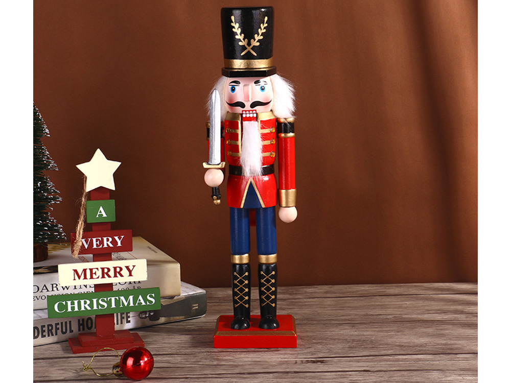 Christmas Wooden Nutcracker, Decorative Figurine, 30 cm (6)