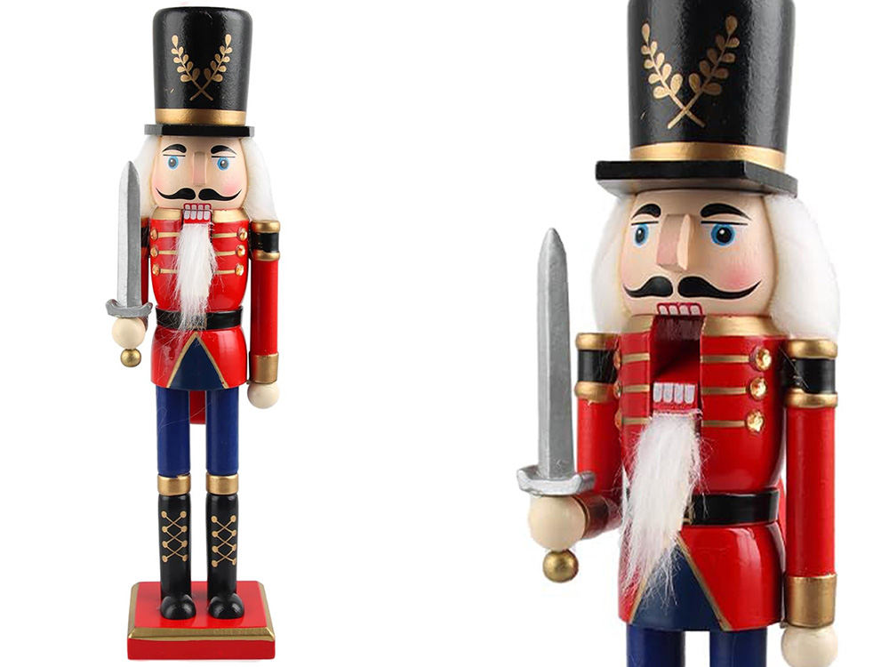 Christmas Wooden Nutcracker, Decorative Figurine, 30 cm (7)