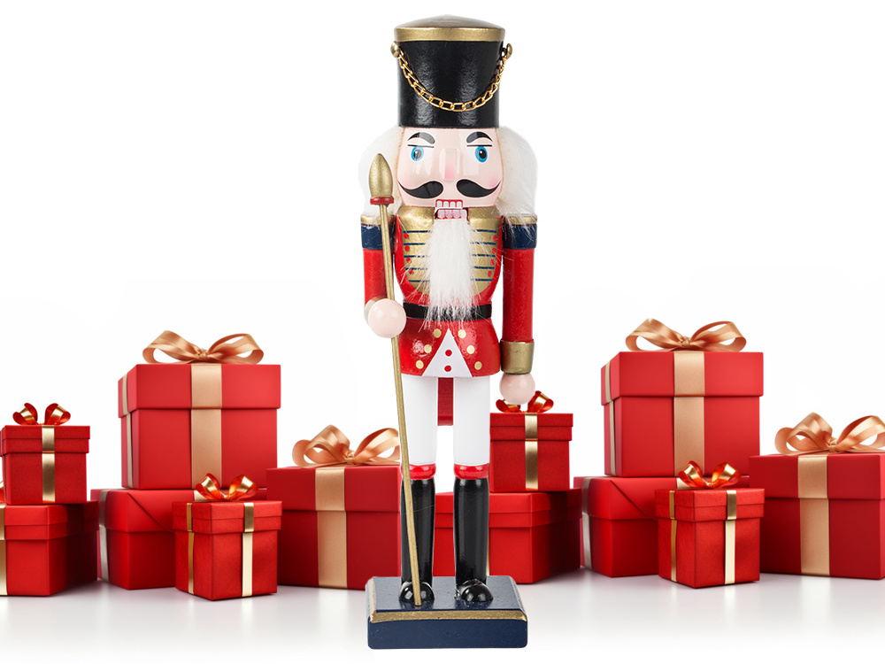 Christmas Wooden Nutcracker, Decorative Figurine, 25 cm (6)
