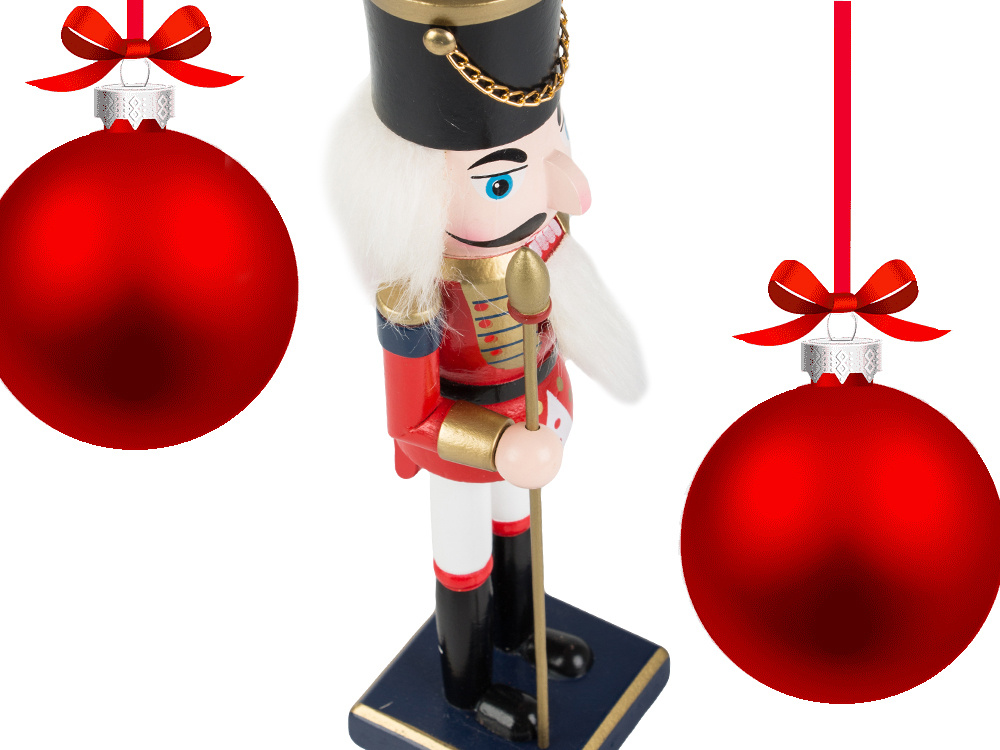 Christmas Wooden Nutcracker, Decorative Figurine, 25 cm (8)